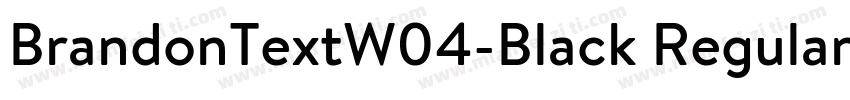 BrandonTextW04-Black Regular字体转换